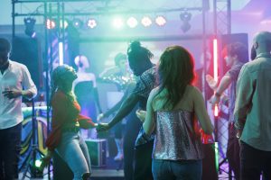 Dancers at a bar mitzvah party idea